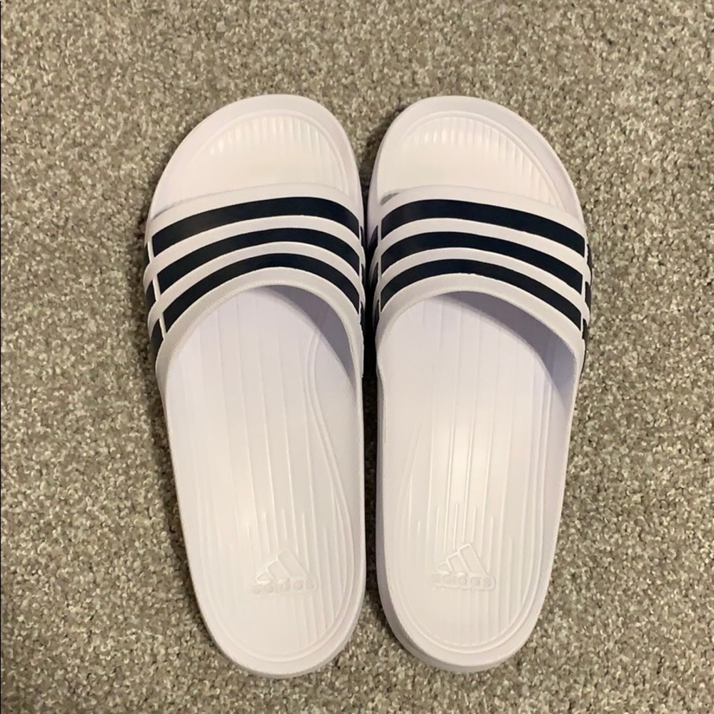 Adidas slip on sandals